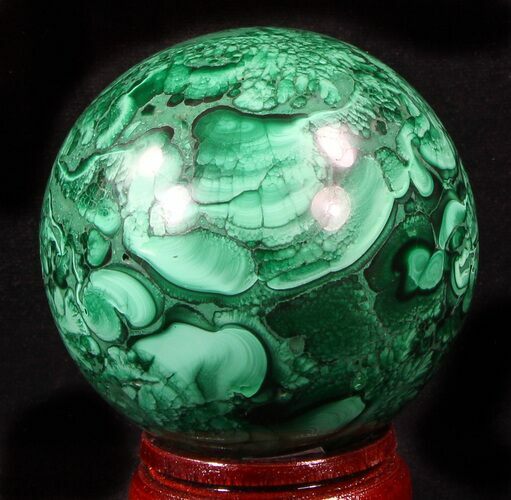 Gorgeous Polished Malachite Sphere - Congo #39397